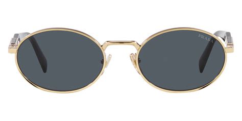 Prada PR 65ZS ZVN09T 55 Pale Gold and Black Sunglasses